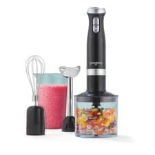 Image of Progress 3‑in‑1 Hand Blender Set 700W Stainless Steel Whisk & Chopper Beaker