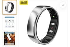 Image of RingConn Gen 2 Air, Ultra-Thin AI Smart Ring Galaxy Silver, Size 9 RRP 249£