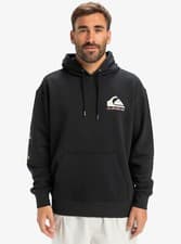 Image of QUIKSILVER OMNI LOGO MENS HOODIE BLACK  EQYFT05054 KVJ0 SIZES S - XL  RRP £60