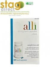 Image of alli Orlistat 60 mg. Weight Loss Aid, 84 Capsules FAT loss BMI 28