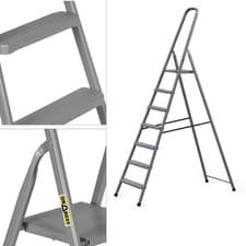 Image of STEEL 7-STEP HOUSEHOLD LADDER 125 KG