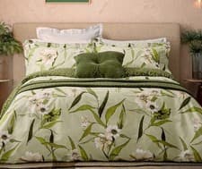 Image of Ted Baker Cabana Green Duvet Cover Set - includes Pillowcases - Free Post