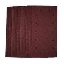 Image of DRAPER 1/2 Sanding Sheets with Hook and Loop, 115 x 230mm, 40 Grit (Pack of 10)