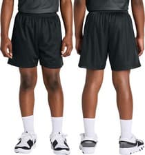 Image of YOUTH KIDS Mesh 5 Inch Inseam Shorts Team Gym Basketball Moisture Wicking XS-XL