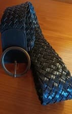 Image of Accesorize Wide leather  Woven Green Belt Totally Adjustable New