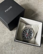 Image of Pulsar Chronograph Date Solar Powered MESH strap PZ5067X1