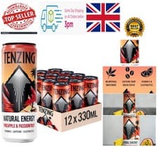 Image of Tenzing Plant-Based Energy Drink, Pineapple & Passionfruit, & Gluten-Free