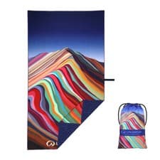 Image of Lifeventure SoftFibre Giant Recycled Towel - Rainbow Mountain