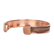 Image of 12mm Copper Bracelet. Unisex. Jewellery. Cuff Bracelet.