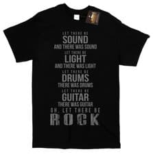 Image of ACDC Unofficial Rock Lyrics Song Music T-shirt - 80s Heavy Metal Band Fan Shirt