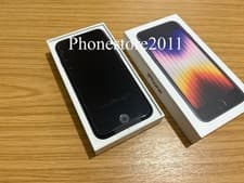 Image of Apple iPhone SE 3rd Gen 2022 64GB 4.7”  Midnight  - Unlocked- Unused