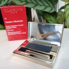 Image of CLARINS Ombre Minérale Eyeshadow 15 BLACK SPARKLE BNIB 2g Mineral Shadow