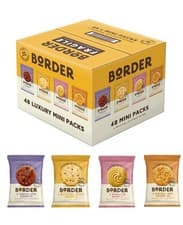 Image of Border Biscuits 48 Pack 4 Varieties Luxury Mini Packs 2 Biscuits In Each Pack