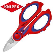 Image of Knipex 95 05 10 SB Electricians Scissors Wire Cable Cutters Shears + Belt Clip