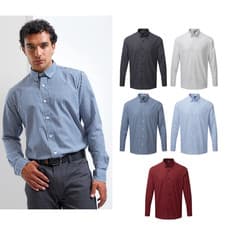 Image of Premier Maxton check long sleeve shirt - Single button cuff and sleeve guard