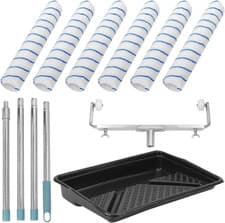 Image of ® 18” Large Paint Roller Set - Include 6 Rollers + Adjustable Frame + Detachable