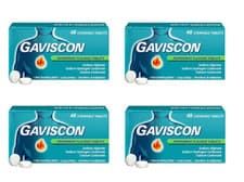Image of Gaviscon Peppermint Flavour Tablets | 4 X 48 Total 192 Exp 05/2026
