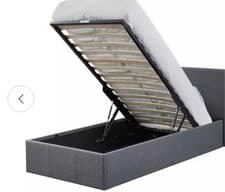 Image of Argos Home Heathdon Single End Lift Ottoman Bed Grey-pre Used