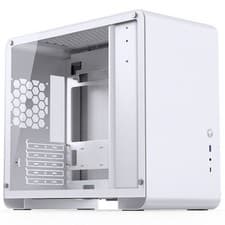 Image of Jonsbo U4 Mini Micro-ATX Case, Tempered Glass - white
