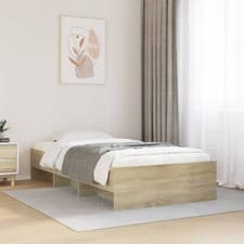 Image of Wooden Bed Frame Single Double King Slatted Base for Mattress Bedroom Furniture