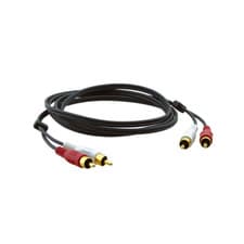 Image of Kramer 2 RCA (M) to 2 RCA (M) Molded Audio Cable - 1.8m