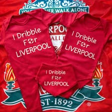 Image of Liverpool FC Baby Sleepsuits, Vests & Bibs. Newborn Baby Gifts .  3/6 Months