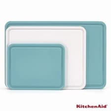 Image of KitchenAid Cutting Boards 3 Pack in Blue & White