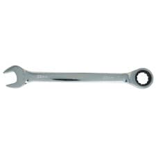 Image of Ratchet Spanner Combination 22mm Fixed Head Wrench Open/Ring Head CR-V Metric