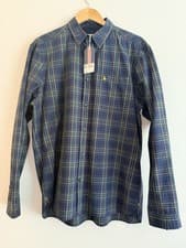 Image of Jack Wills Check Shirt Size Large In Blue BNWT