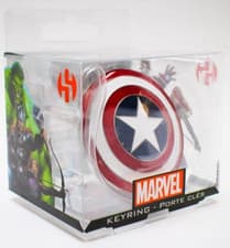 Image of MARVEL Captain America Shield Keychain In Metal