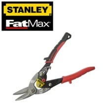 Image of Stanley FatMax 10" 250mm LEFT Cut RED Aviation Metal/Tin Snips/Shears, 214562