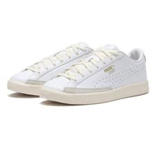 Image of 405348-01 Puma Court PUMA White Vapor Gray PUMA Gold (Men's)