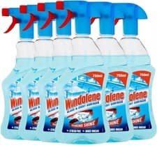 Image of Windolene Glass & Shiny Surfaces - Window & Glass Cleaner - 750ml - Pack of 6