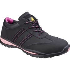 Image of Amblers Safety FS47 Heat Resistant Lace Up Safety Trainer Black / Pink Size 7