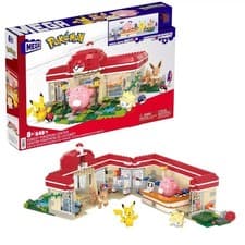 Image of MEGA Pokémon Forest Pokemon Center 648 Piece Building Playset With Motion
