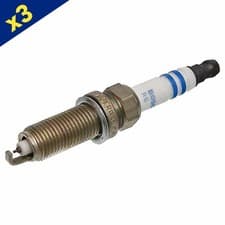 Image of Iridium Spark Plugs x3 VR8SII33X Ignition Electrical - Bosch 0242 129 529