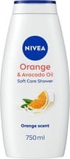 Image of NIVEA Orange & Avocado Shower Cream (750ml), Moisturising Shower Gel with Avoca