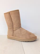 Image of Womens Classic Mid length Genuine Sheepskin Boot Slipper