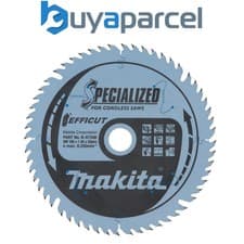 Image of Makita B-57336 165mm x 20mm 56 Teeth Efficut Cordless Plunge Saw Blade DSP600
