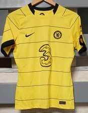 Image of WOMENS NIKE DRI-FIT CHELSEA FC 2021/22 AWAY SHIRT. SIZE M