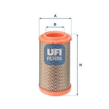 Image of Air filter Filter Insert 27.756.00 UFI for FIAT 500 126