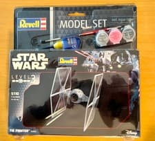 Image of Star Wars ‘Tie Fighter’ Level 3 Model Set 1:110 Revell - Brand New