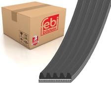 Image of 5 Ribbed Auxiliary V Belt Aux Multi 737mm 5PK737 Fits Peugeot Febi 28820