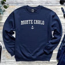 Image of Monte Carlo Sweatshirt | Monte Carlo Crewneck Sweatshirt | Monaco French Riviera