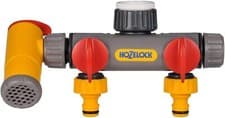 Image of Hozelock 2250 Flowmax 3-Way Hose Tap Connector With Watering Can Rapid Filler