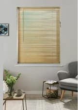Image of PVC Venetian Blind/Wood Grain Effect Window Venetian Blinds Easy Fit Home Office