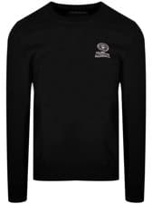 Image of Franklin Marshall Black Stamp Logo Sweatshirt