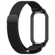 Image of For Redmi Band 2/Mi Smart Band 8 Active Watch Band Milanese Steel Bracelet Strap