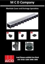 Image of Aco Hexdrain Drainage channels and fittings Galvanized steel Grates GENUINE ACO