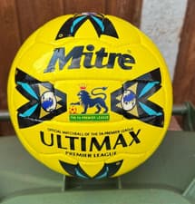Image of Mitre Ultimax Football Fluorescent FA Pre League Training Match Ball Size 5